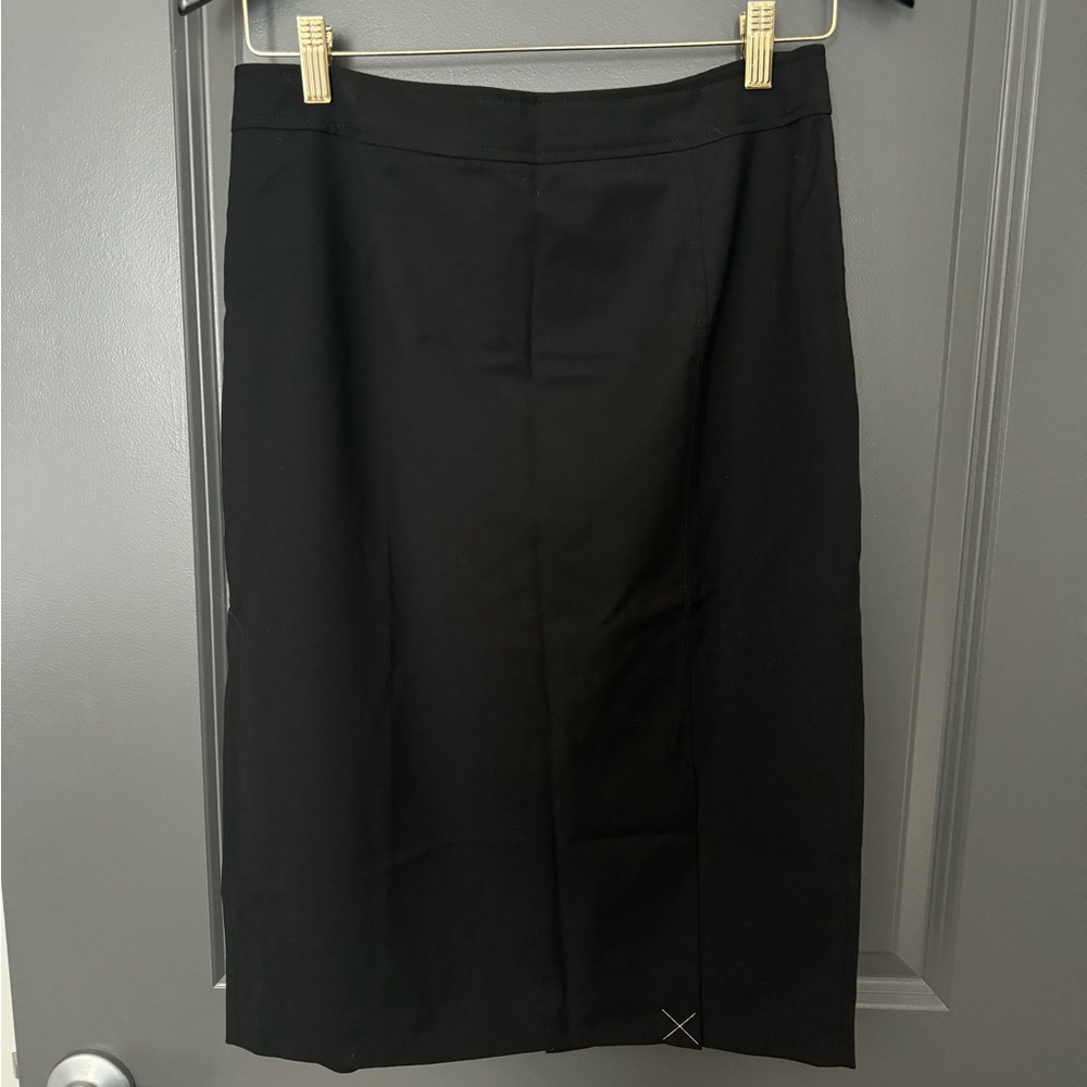 NWOT Canvas by Lands’ End Black Pencil Skirt Size:10